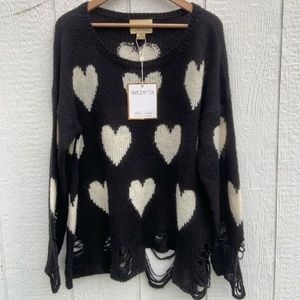 NEW! Wildfox Heart Sweater